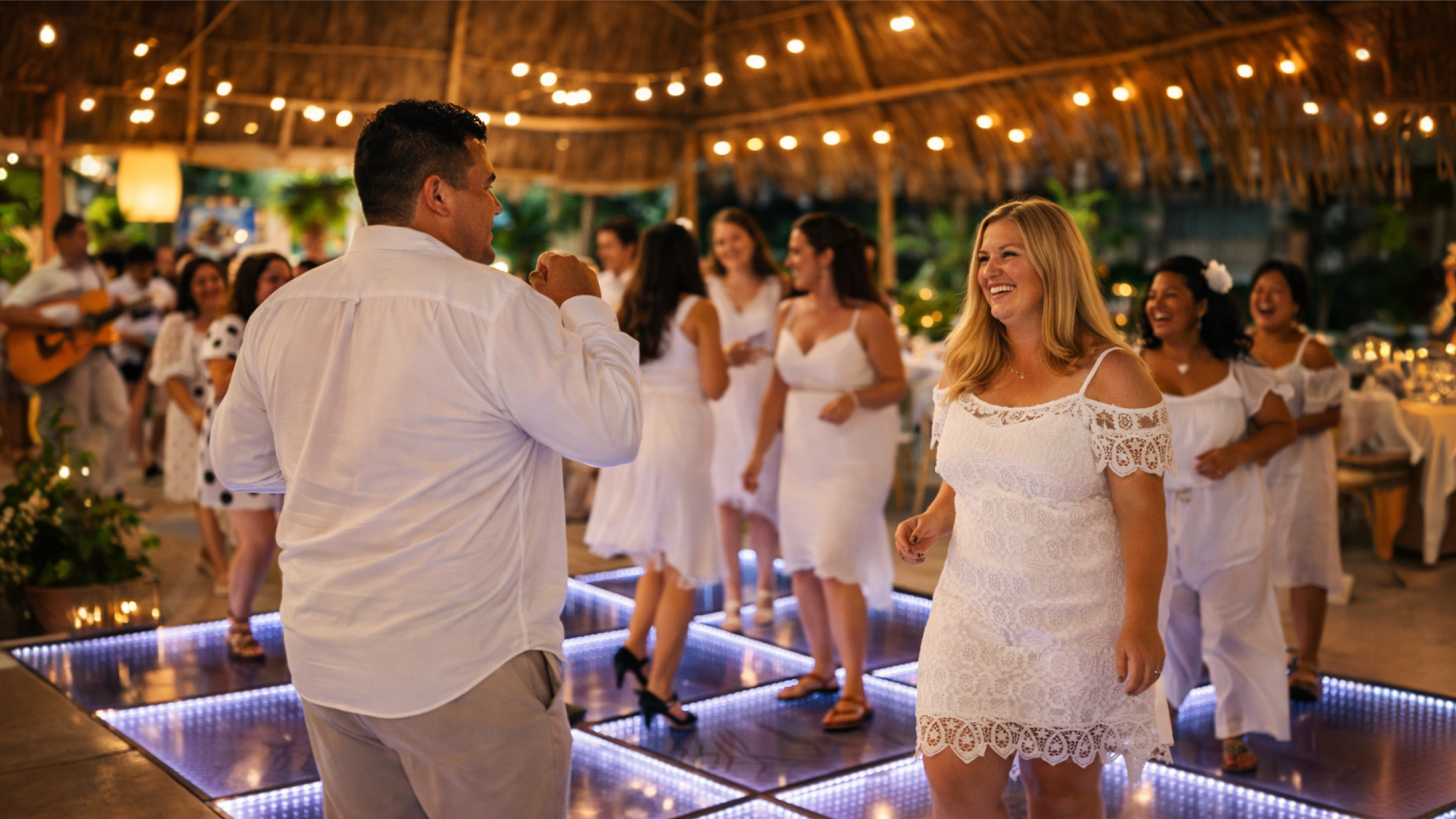 Club de playa en la isla